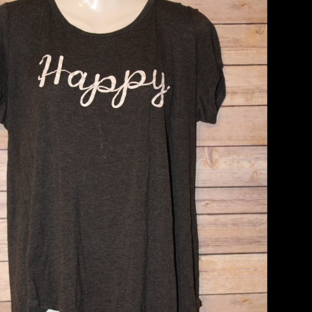 "Happy" Gray Tee
